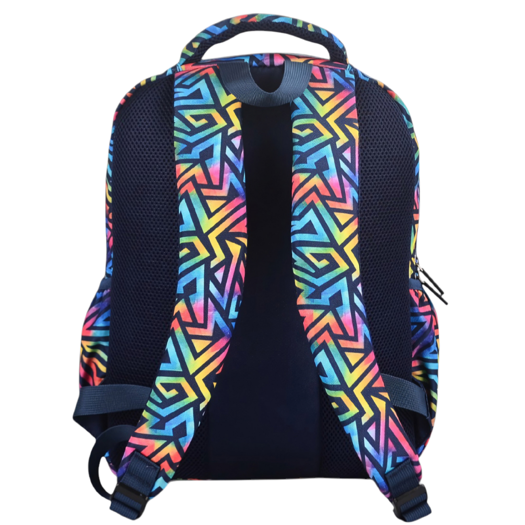 Midsize Kids Backpack 900D Abstract Geometric - PRE ORDER SHIPPING 9TH NOVEMBER 2026