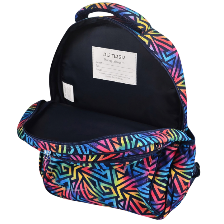 Midsize Kids Backpack 900D Abstract Geometric - PRE ORDER SHIPPING 9TH NOVEMBER 2026