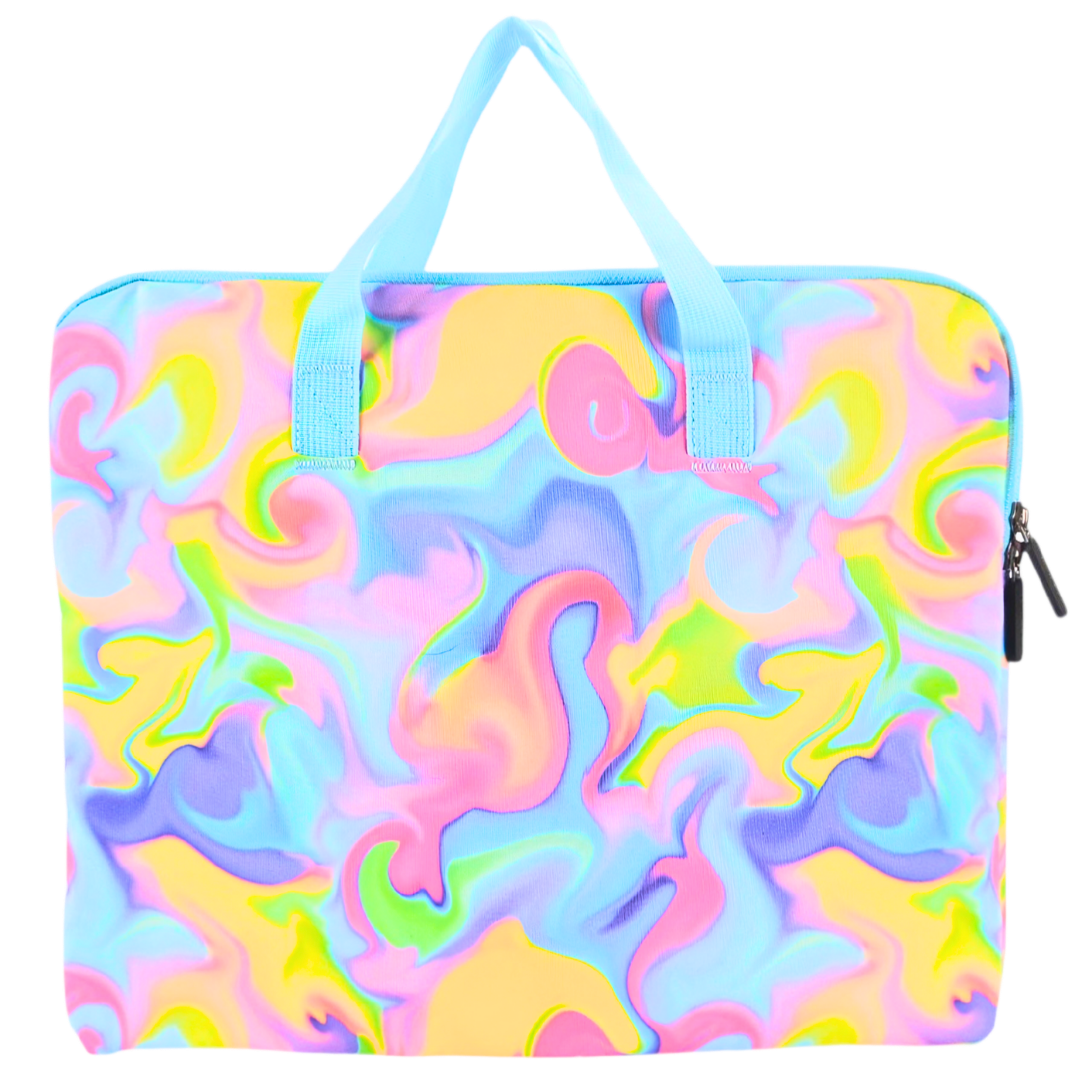 Library Bag 600D Abstract Neon Waves - PRE ORDER SHIPPING 9TH NOVEMBER 2026