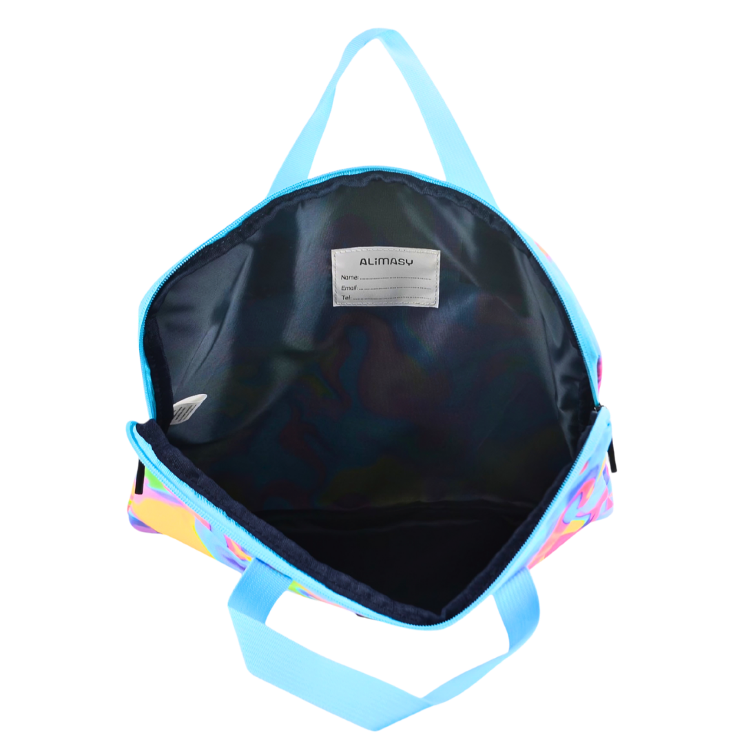 Library Bag 600D Abstract Neon Waves - PRE ORDER SHIPPING 9TH NOVEMBER 2026