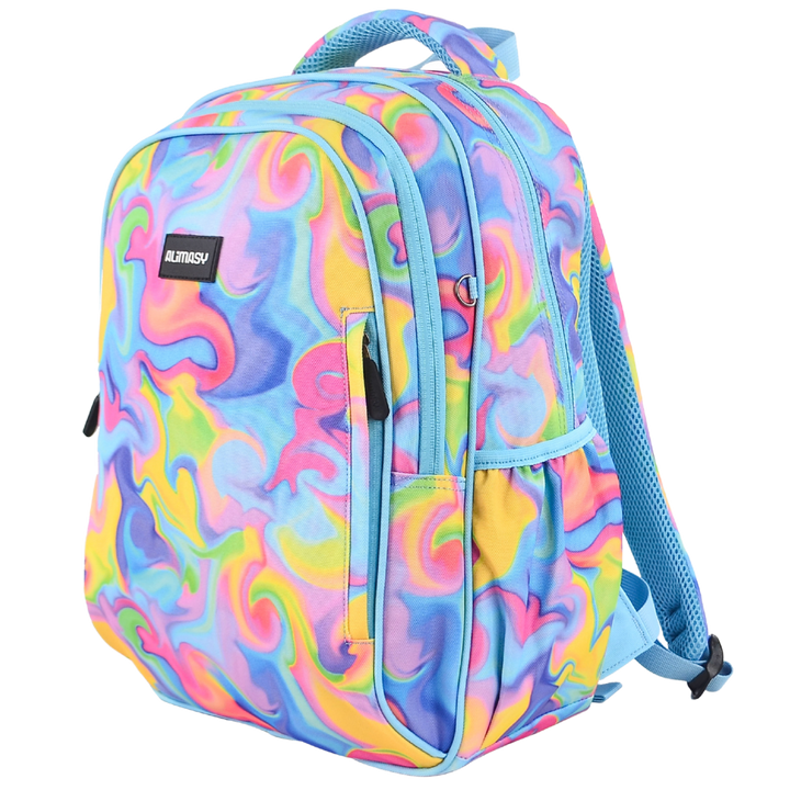 Midsize Kids Backpack 900D Abstract Neon Waves - PRE ORDER SHIPPING 9TH NOVEMBER 2026