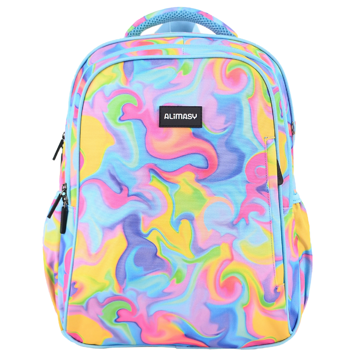 Midsize Kids Backpack 900D Abstract Neon Waves - PRE ORDER SHIPPING 9TH NOVEMBER 2026