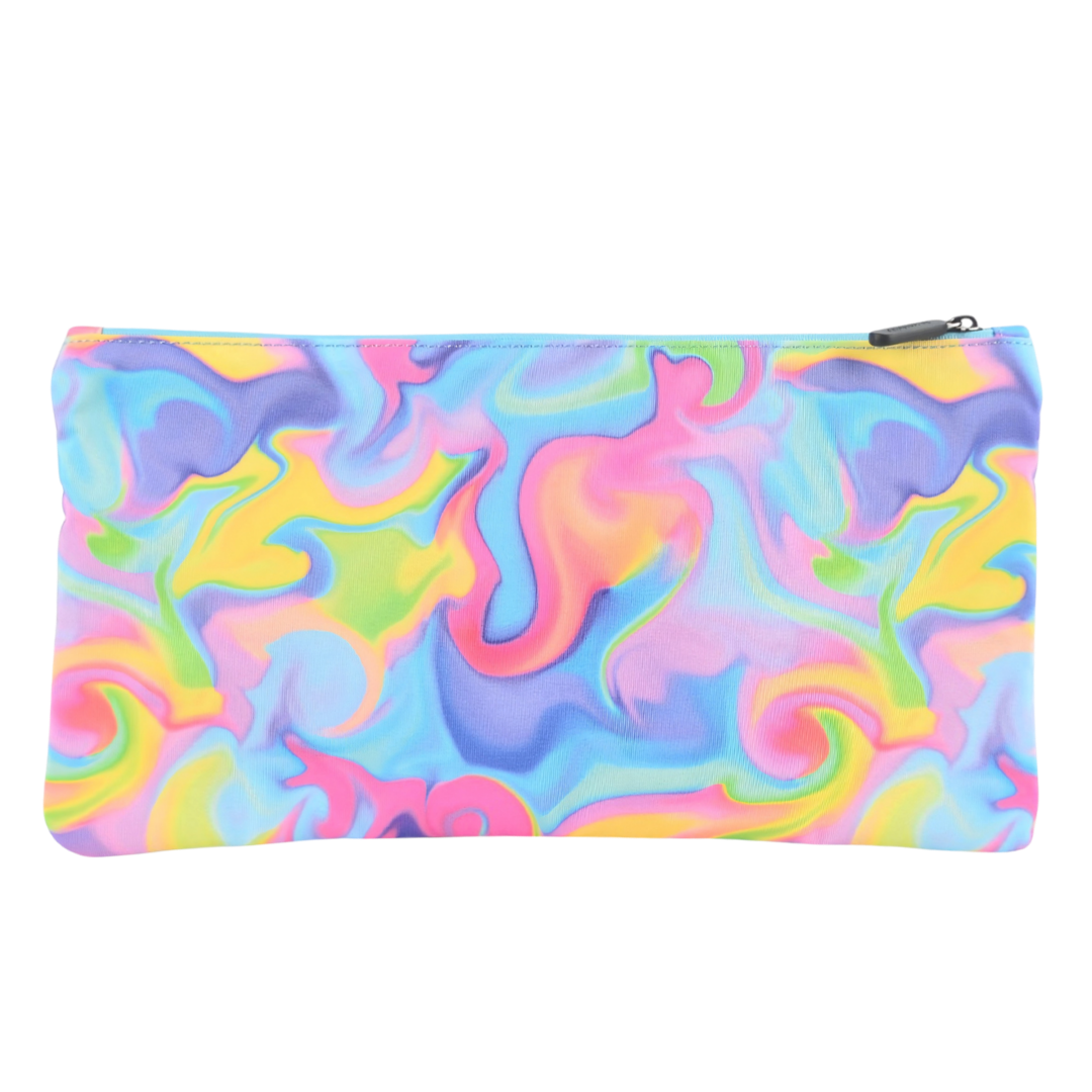 Large School Pencil Case Abstract Neon Waves - PRE ORDER SHIPPING 9TH NOVEMBER 2026