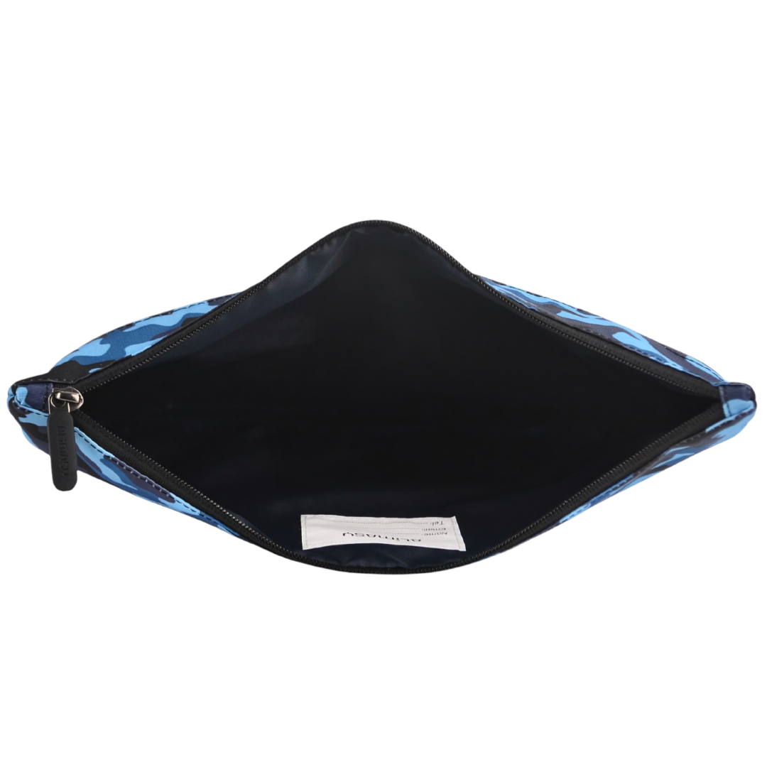 Large School Pencil Case Blue Camouflage - PRE ORDER SHIPPING 9TH NOVEMBER 2026