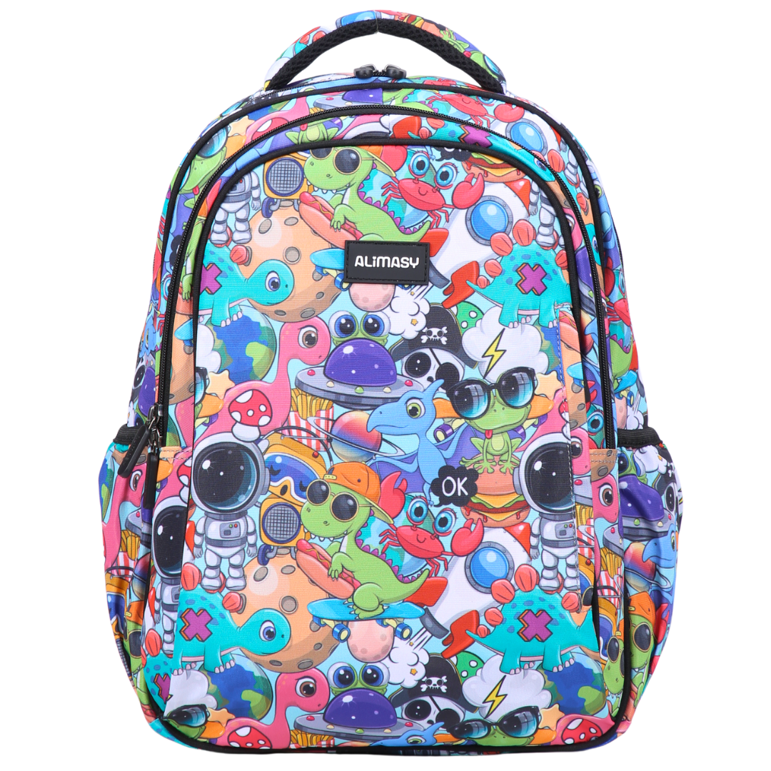 Sac à dos de taille moyenne pour enfant - motif dessin animé