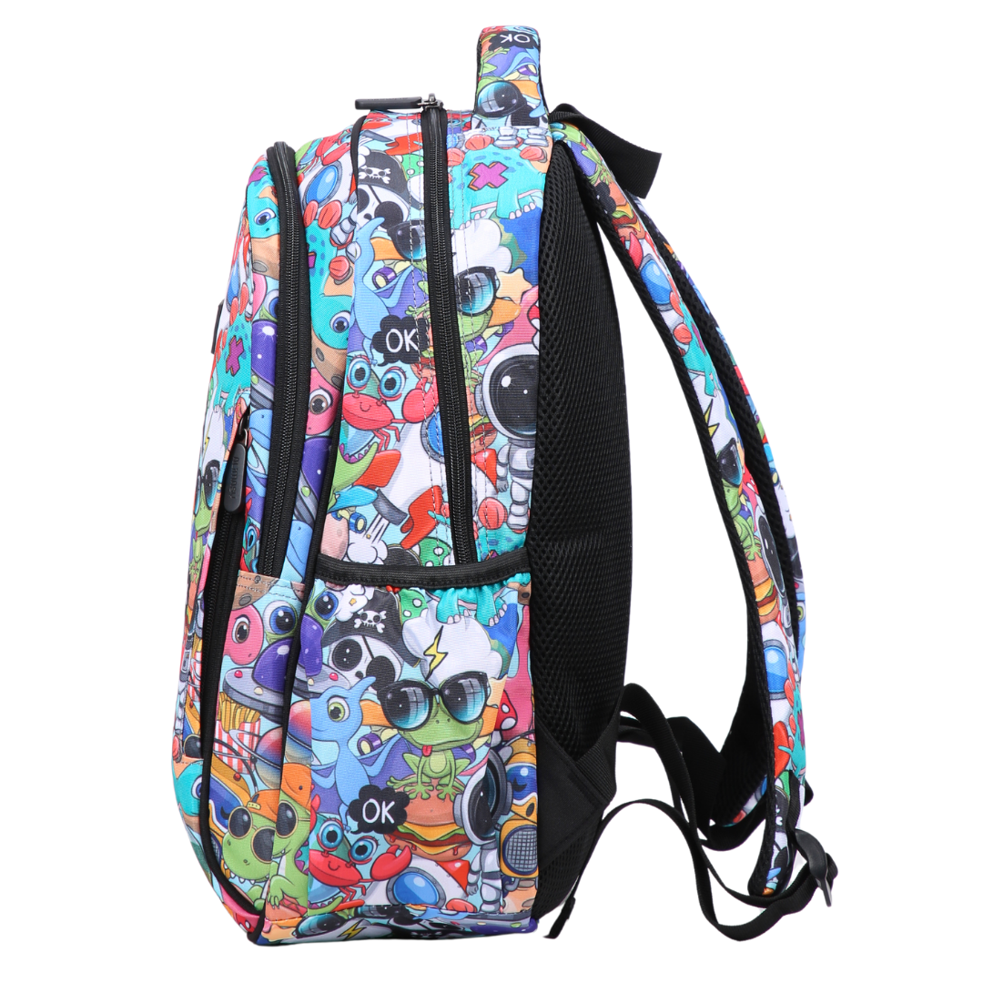 Cartoon Midsize Kids Backpack