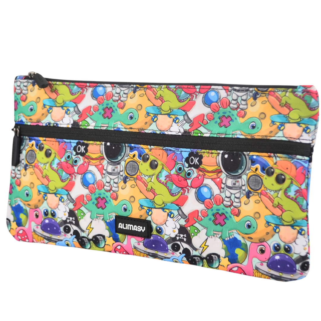 Large School Pencil Case Cartoon - PRE ORDER SHIPPING 9TH NOVEMBER 2026
