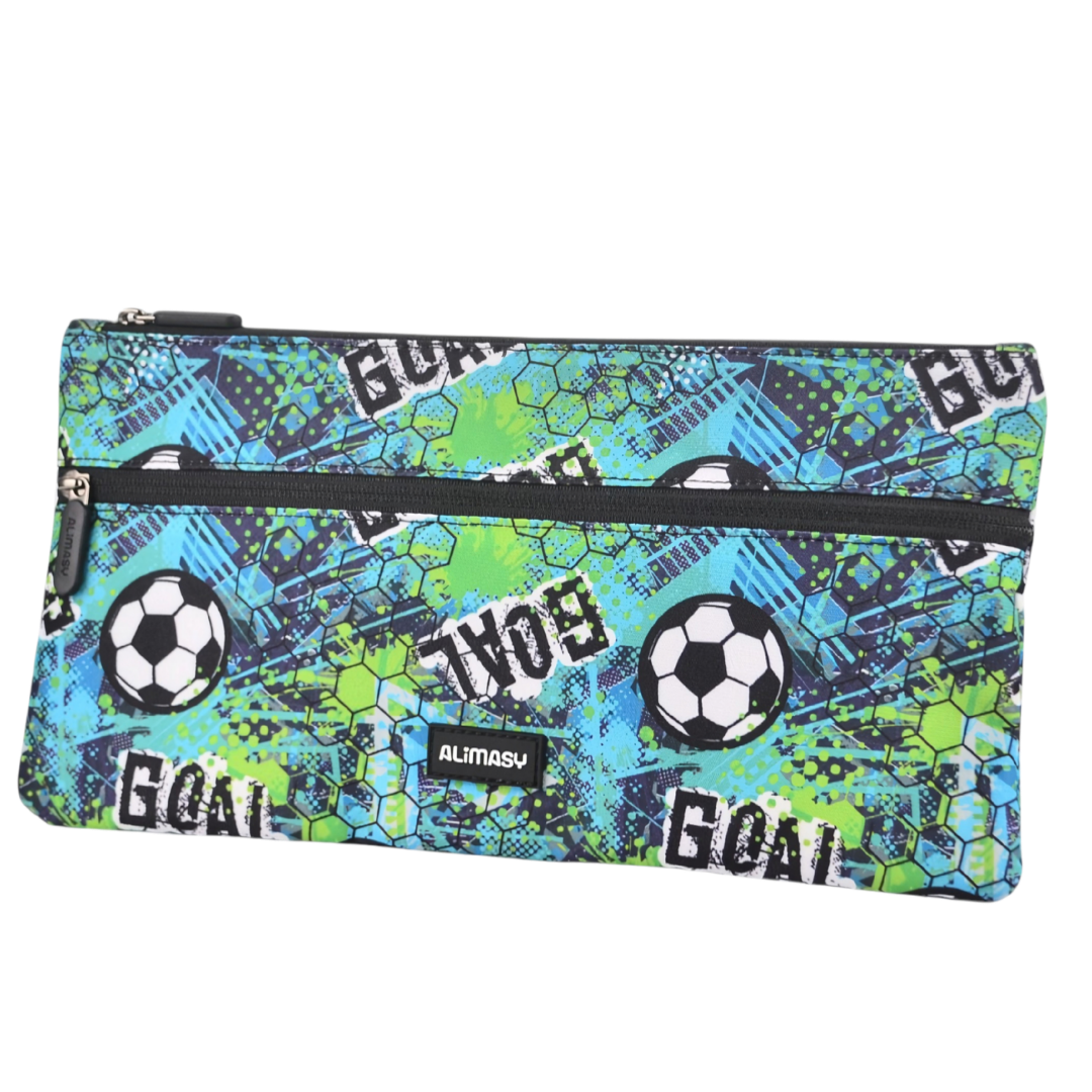 Large School Pencil Case Football - PRE ORDER SHIPPING 9TH NOVEMBER 2026