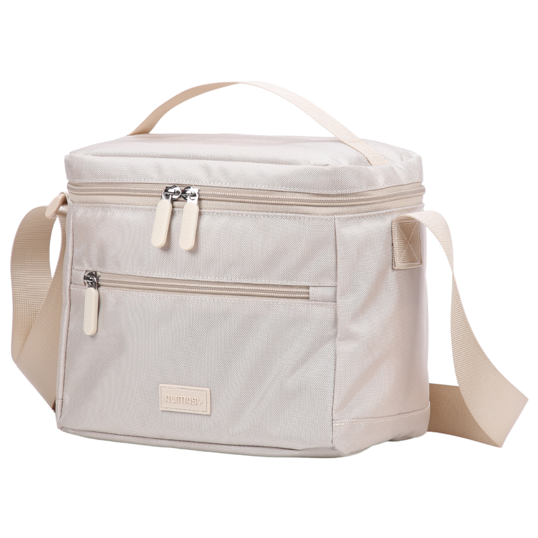 900D Tall Insulated Lunch Bag Champagne