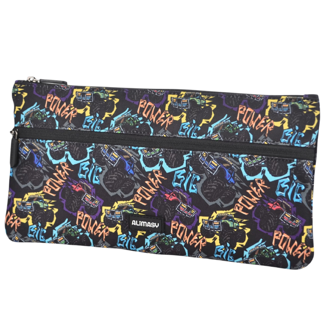 Large School Pencil Case Monster Truck - PRE ORDER SHIPPING 9TH NOVEMBER 2026