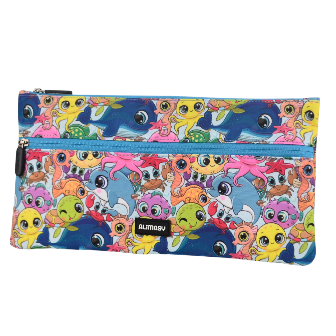 Large School Pencil Case Ocean Pals - PRE ORDER SHIPPING 9TH NOVEMBER 2026