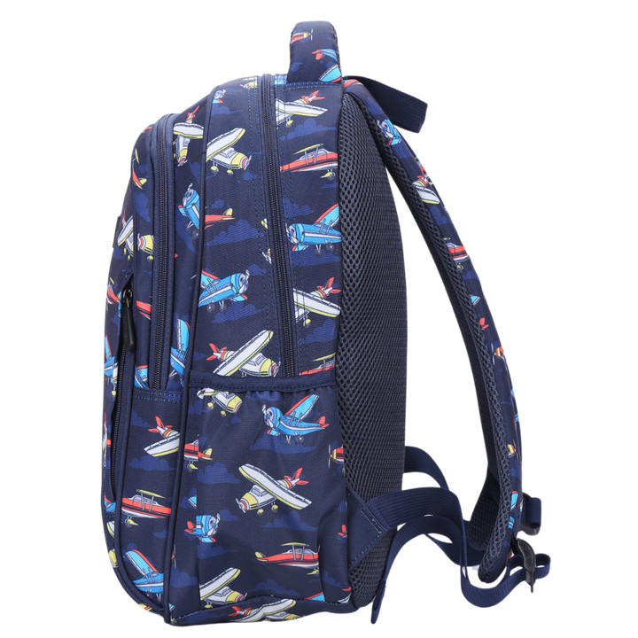 Planes Midsize Kids Backpack side pocket elasticated for secure water bottle storage
