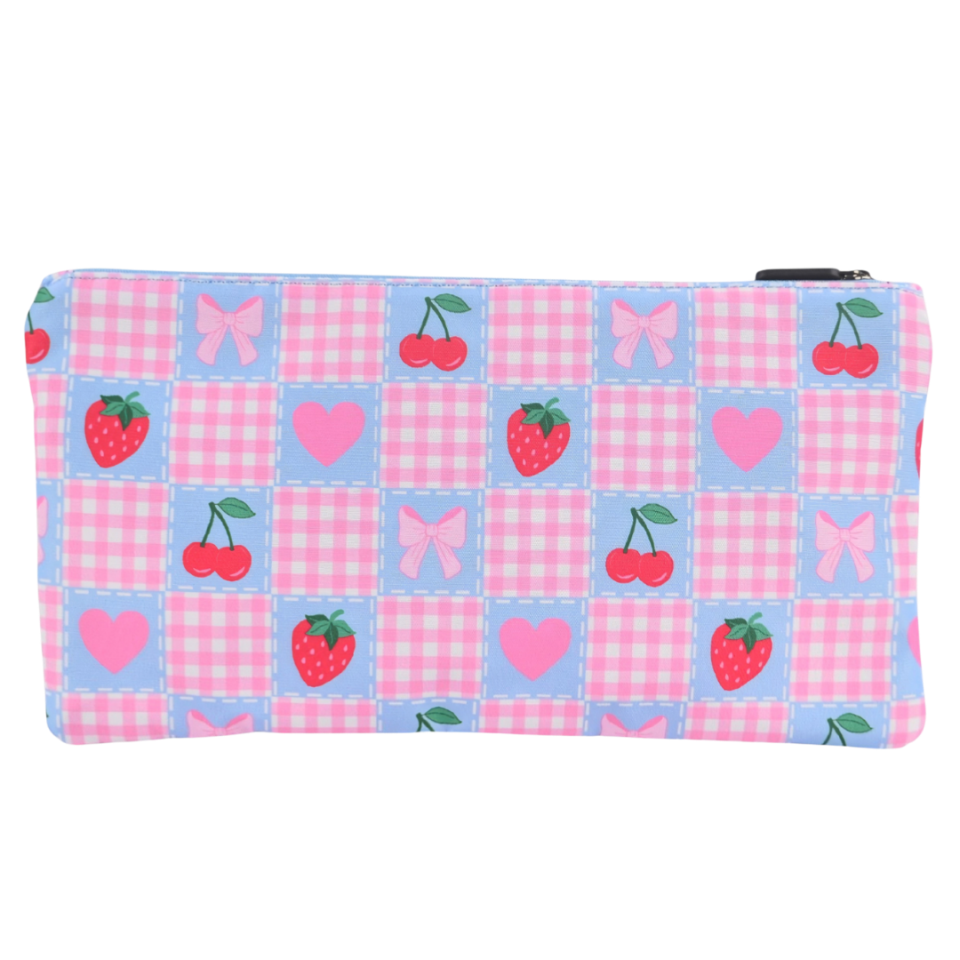 Large School Pencil Case Pretty Gingham - PRE ORDER SHIPPING 9TH NOVEMBER 2026
