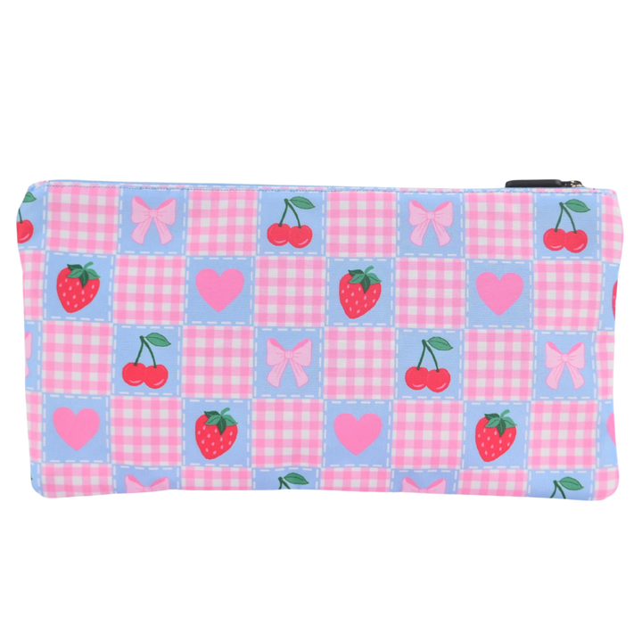 Large School Pencil Case Pretty Gingham - PRE ORDER SHIPPING 9TH NOVEMBER 2026