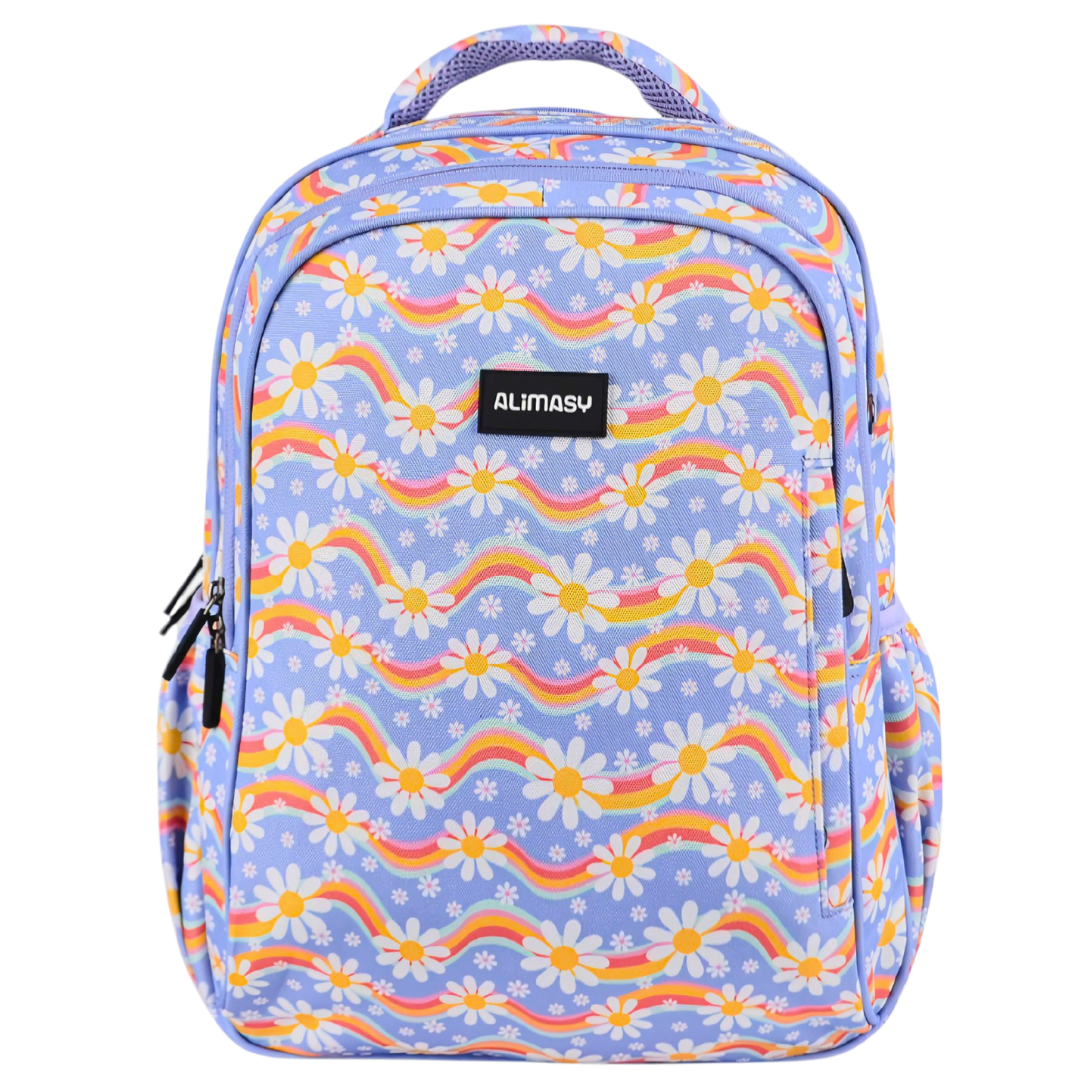 Midsize Kids Backpack 900D Rainbow Daisy - PRE ORDER SHIPPING 9TH NOVEMBER 2026