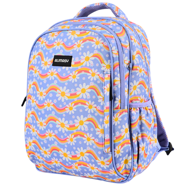 Midsize Kids Backpack 900D Rainbow Daisy - PRE ORDER SHIPPING 9TH NOVEMBER 2026