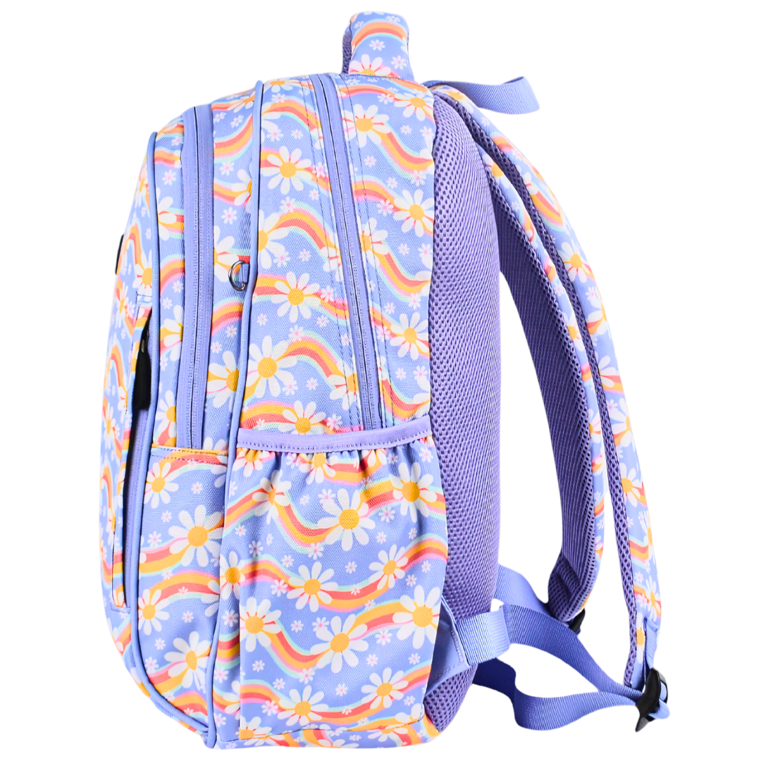 Midsize Kids Backpack 900D Rainbow Daisy - PRE ORDER SHIPPING 9TH NOVEMBER 2026