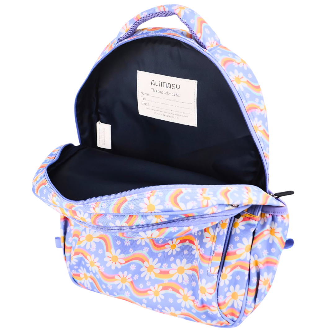 Midsize Kids Backpack 900D Rainbow Daisy - PRE ORDER SHIPPING 9TH NOVEMBER 2026