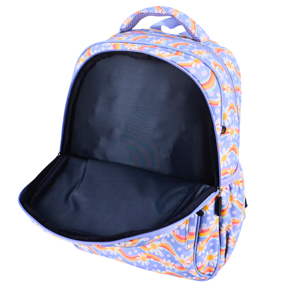 Midsize Kids Backpack 900D Rainbow Daisy - PRE ORDER SHIPPING 9TH NOVEMBER 2026