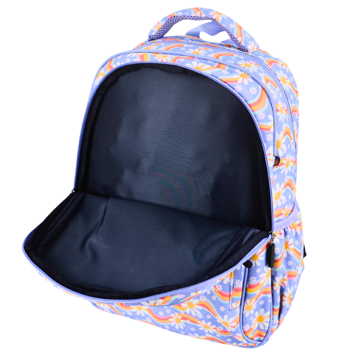 Midsize Kids Backpack 900D Rainbow Daisy - PRE ORDER SHIPPING 9TH NOVEMBER 2026