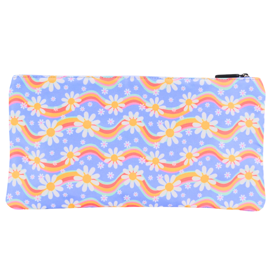 Large School Pencil Case Rainbow Daisy - PRE ORDER SHIPPING 9TH NOVEMBER 2026