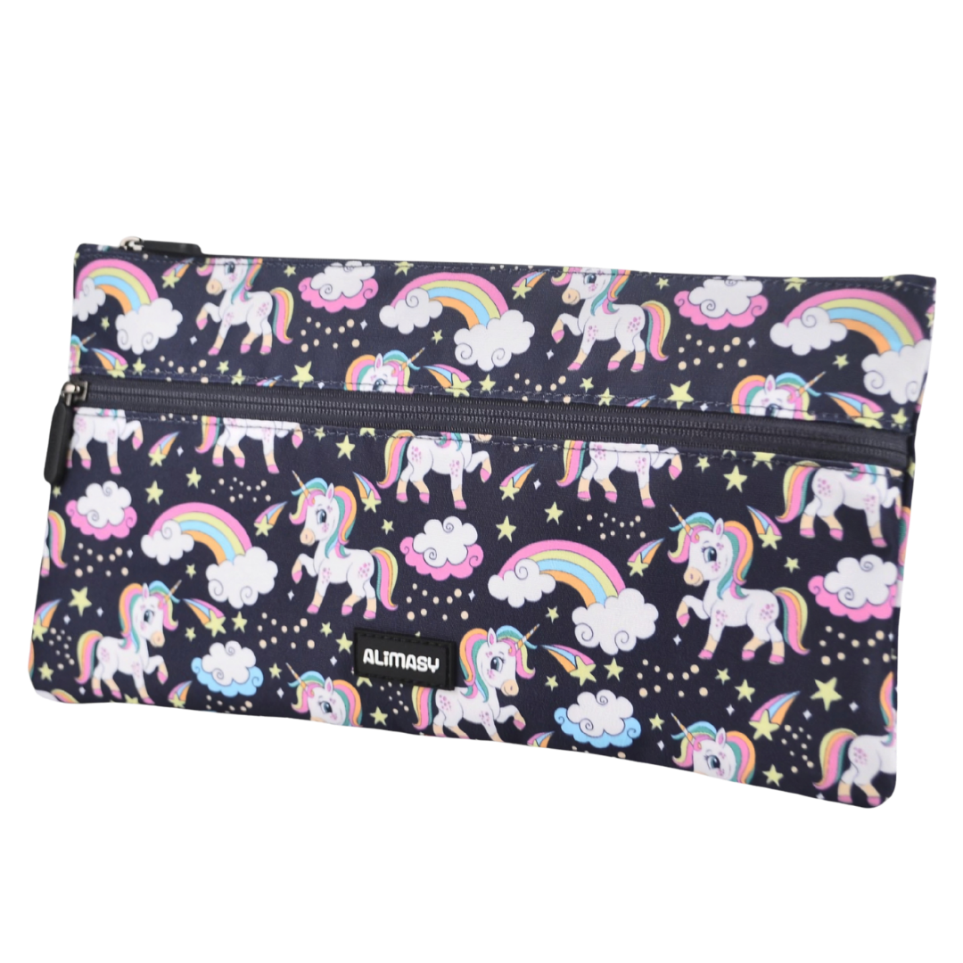 Large School Pencil Case Rainbow Unicorn - PRE ORDER SHIPPING 9TH NOVEMBER 2026