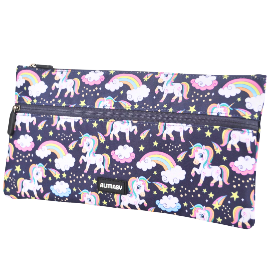 Large School Pencil Case Rainbow Unicorn - PRE ORDER SHIPPING 9TH NOVEMBER 2026