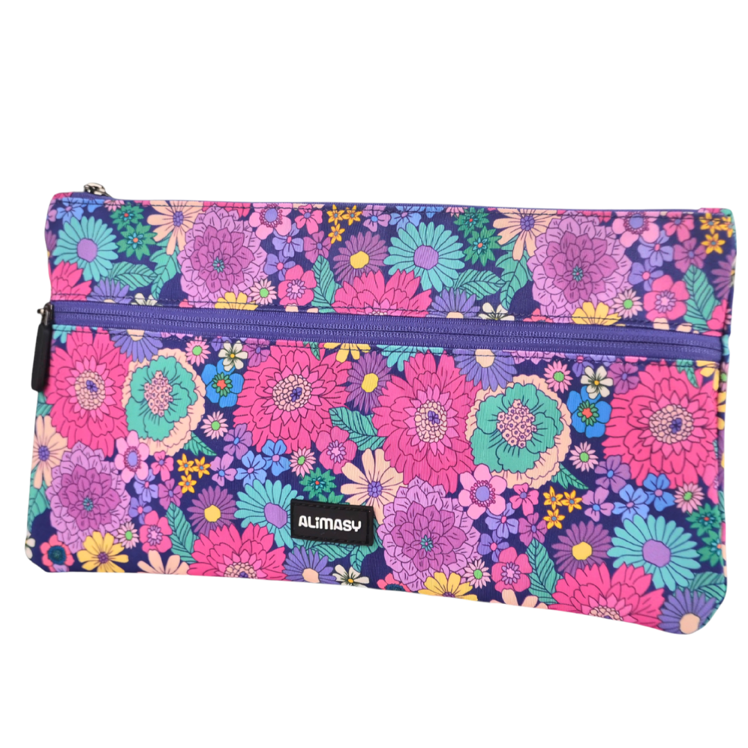 Large School Pencil Case Summer Flowers - PRE ORDER SHIPPING 9TH NOVEMBER 2026
