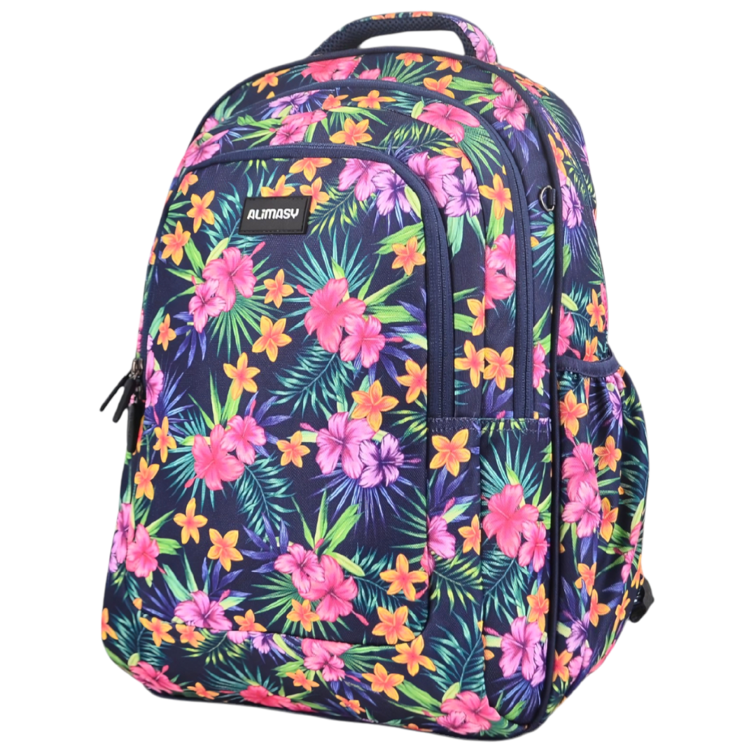 Large Backpack 900D Tropical Flowers &amp; Palms - PRE ORDER SHIPPING 9TH NOVEMBER 2026