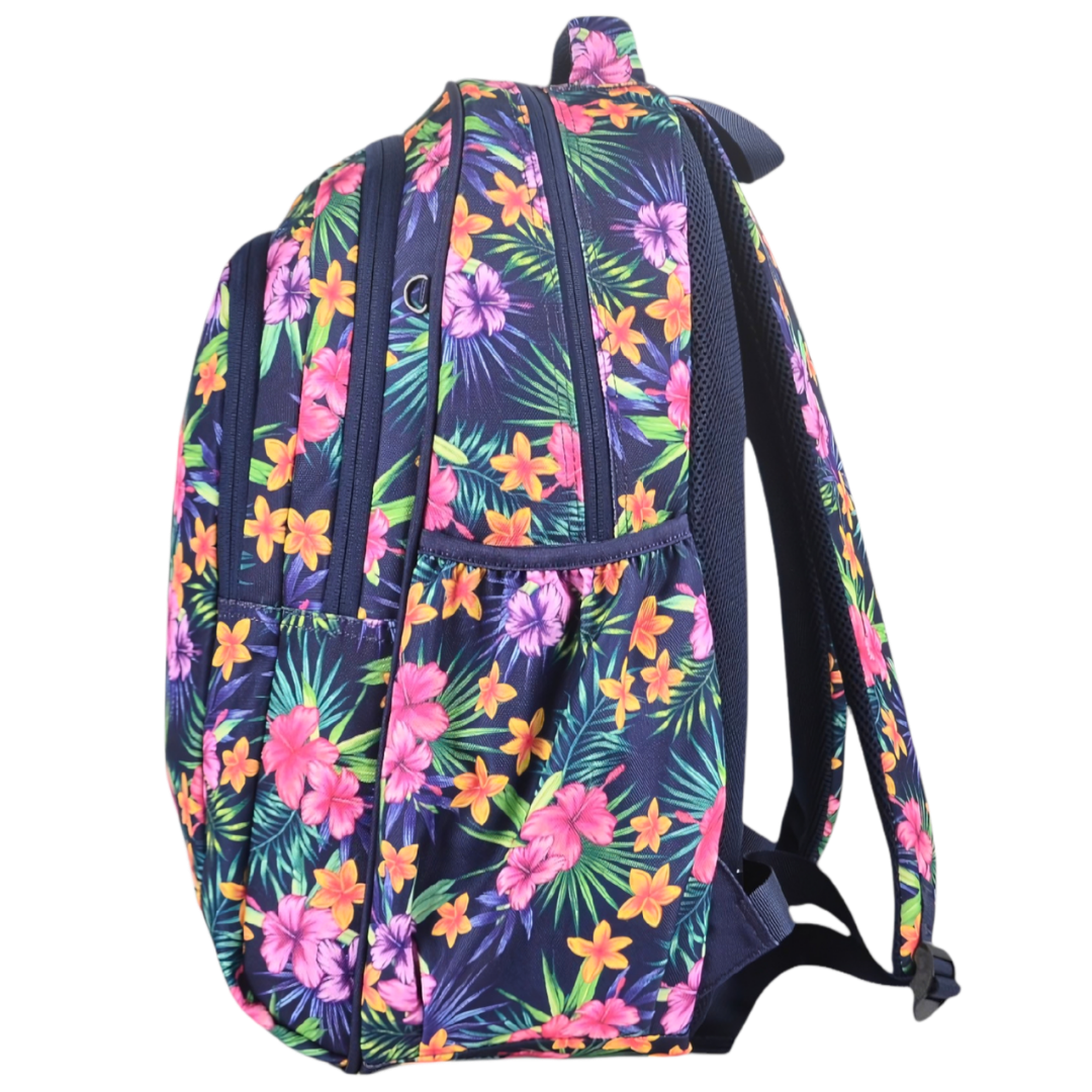 Large Backpack 900D Tropical Flowers &amp; Palms - PRE ORDER SHIPPING 9TH NOVEMBER 2026