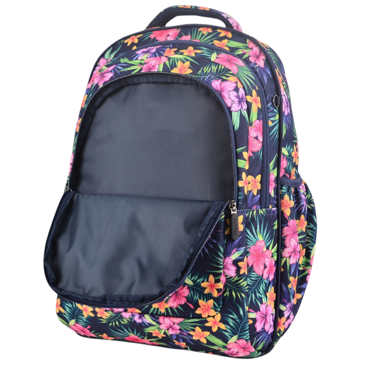 Large Backpack 900D Tropical Flowers &amp; Palms - PRE ORDER SHIPPING 9TH NOVEMBER 2026